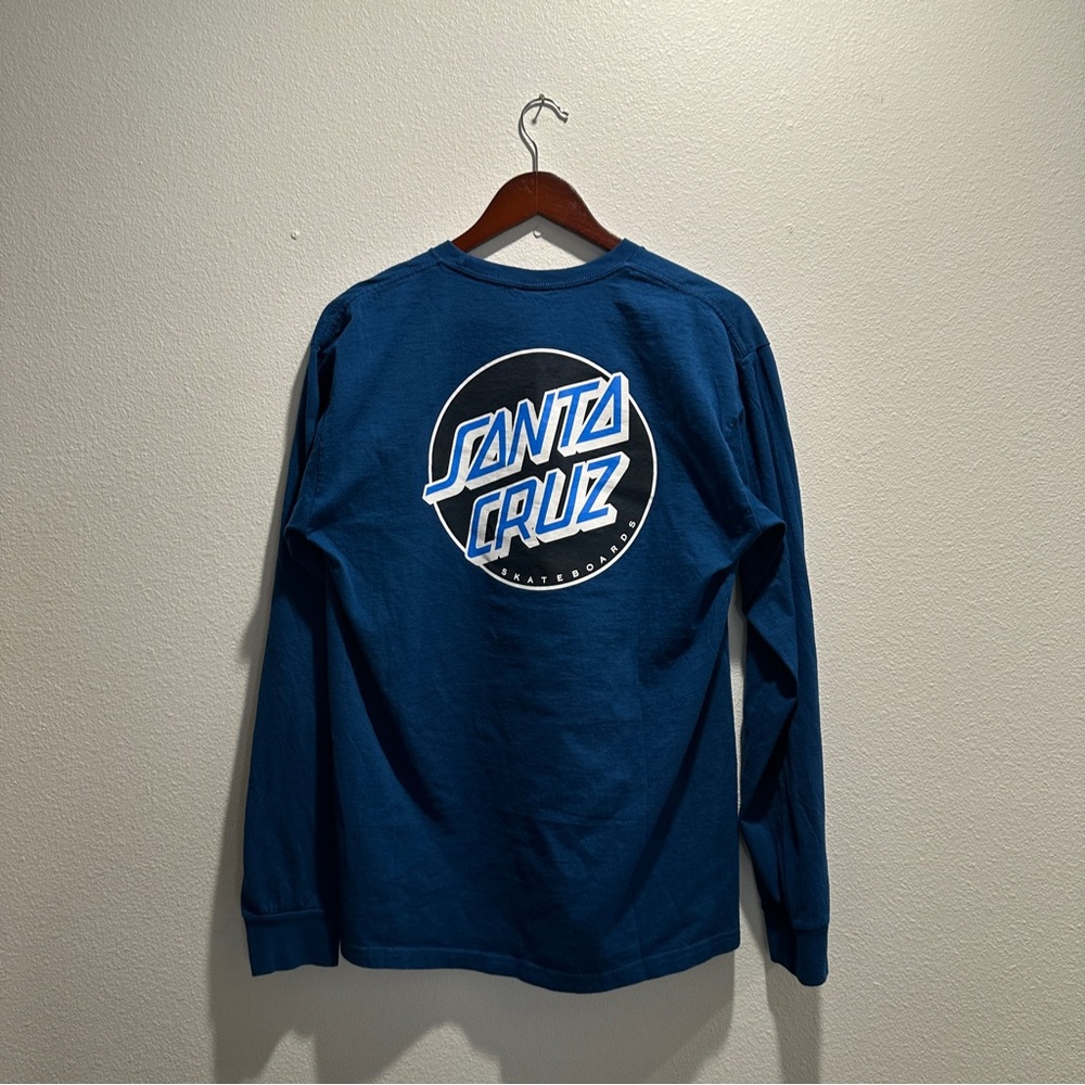 Santa Cruz Skateboards Blue Long Sleeve Shirt - Picture 2 of 6
